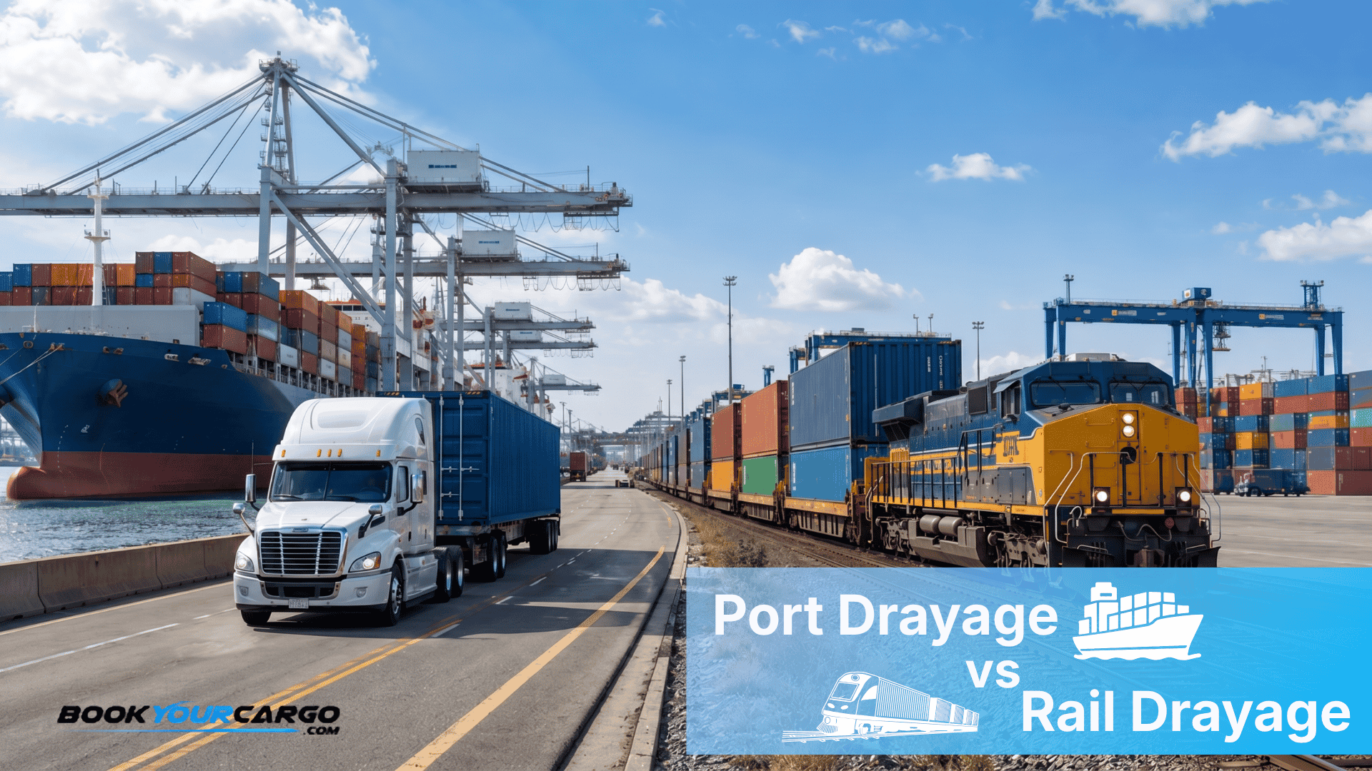 Port drayage vs rail drayage strategy for importers choosing inland container movement before cargo arrives