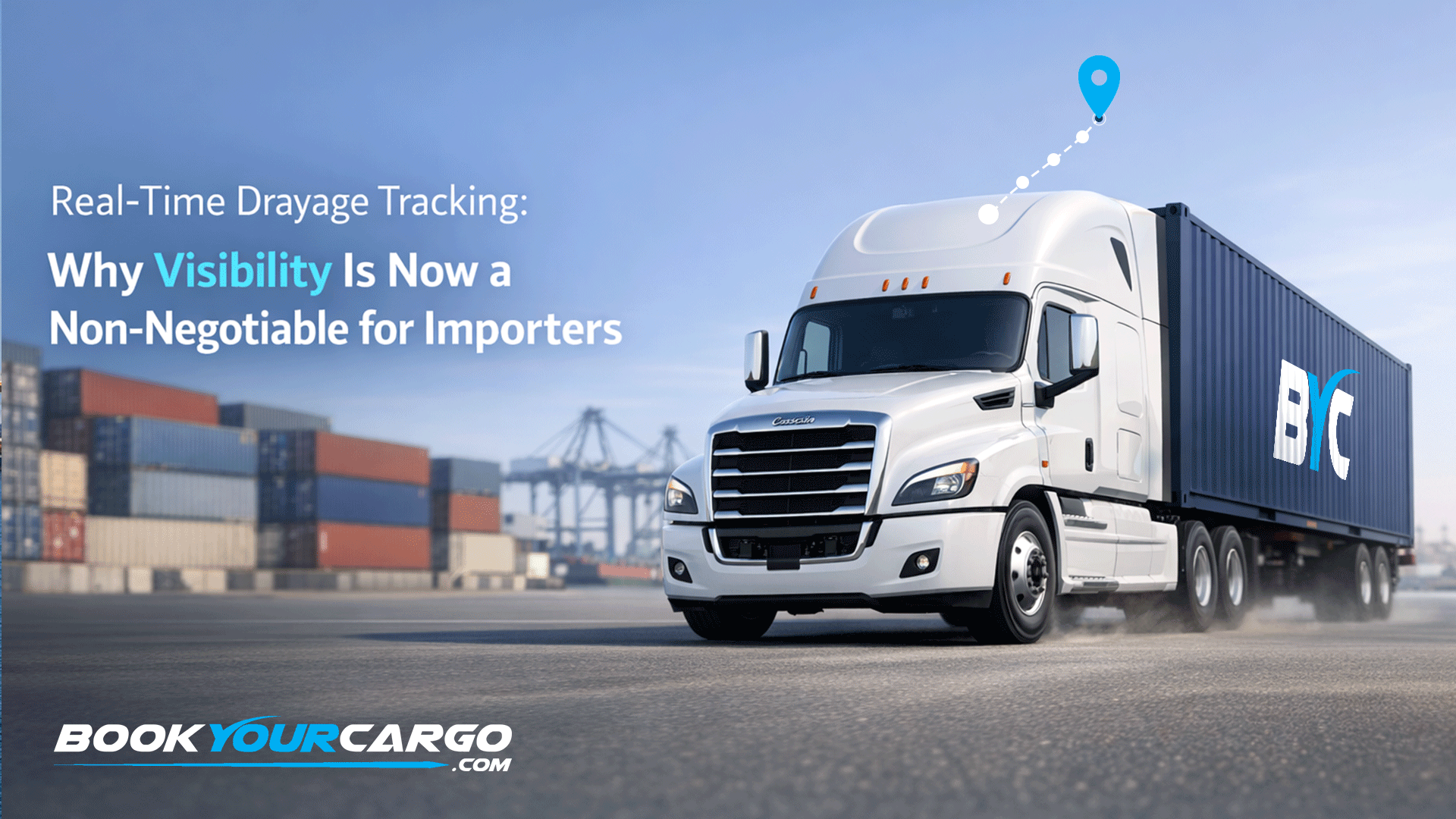 Real-time drayage tracking dashboard showing container milestones, free-time countdown, and appointment status across US and Canada ports